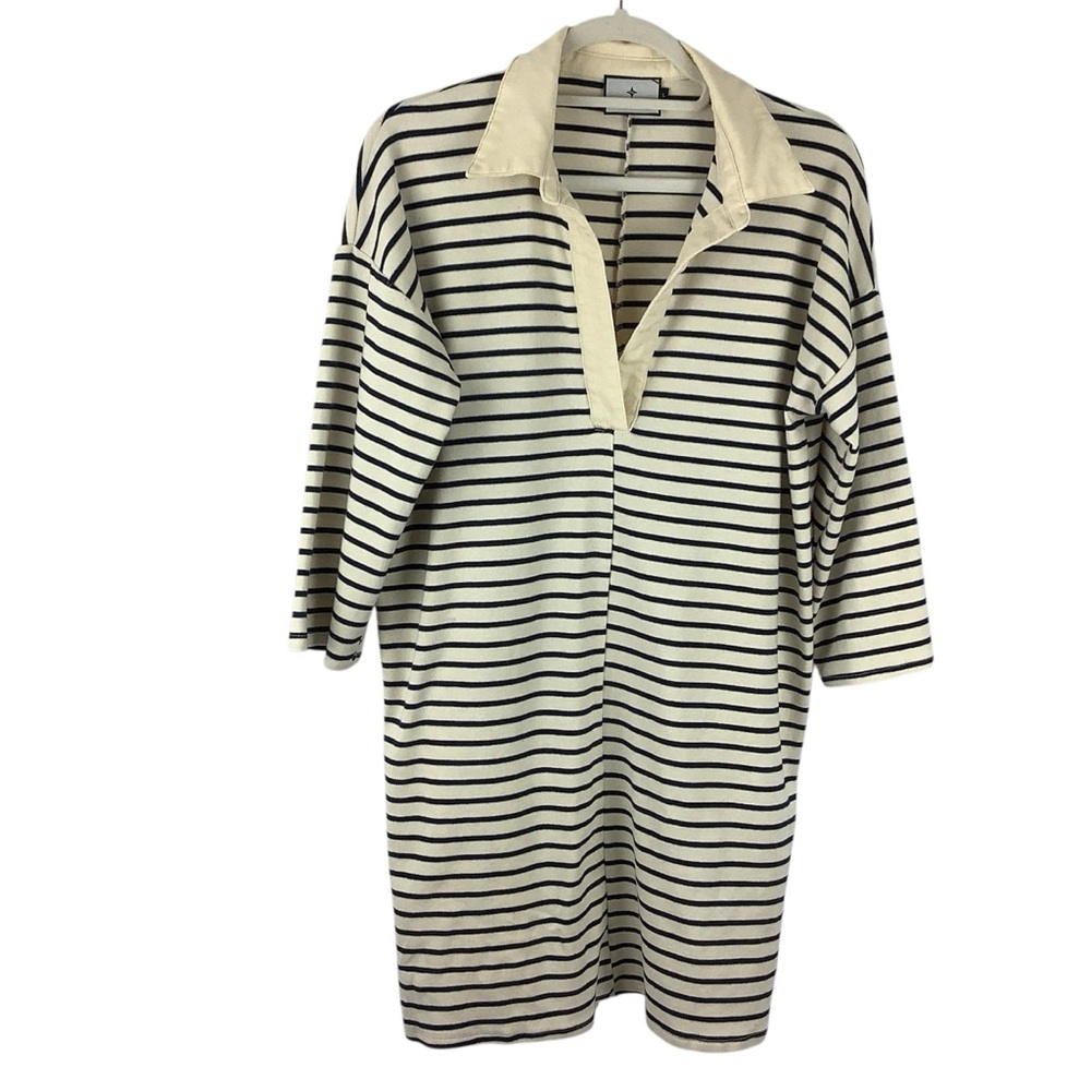 Tuckernuck Striped Ashton Knit Polo Dress Size large